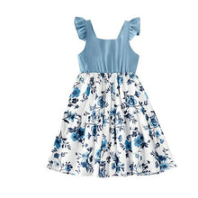 Load image into Gallery viewer, Dresses Mini Summer Fashion Mommy And Baby Kids Girls Floral Clothes