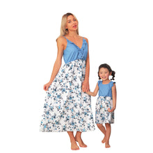 Load image into Gallery viewer, Dresses Mini Summer Fashion Mommy And Baby Kids Girls Floral Clothes