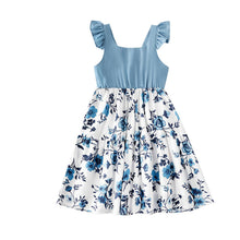 Load image into Gallery viewer, Dresses Mini Summer Fashion Mommy And Baby Kids Girls Floral Clothes