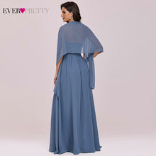 Load image into Gallery viewer, Dusty Blue Evening Dresses With Scarf Ever Pretty Elegant A Line