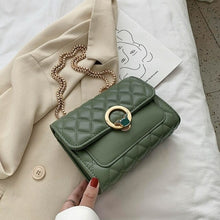 Load image into Gallery viewer, Women Early Spring New Metal Chains PU Leather Flap Personality