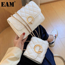 Load image into Gallery viewer, Women Early Spring New Metal Chains PU Leather Flap Personality