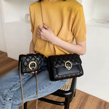 Load image into Gallery viewer, Women Early Spring New Metal Chains PU Leather Flap Personality