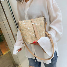 Load image into Gallery viewer, Women Spring Summer New Straw Embroidery Personality All match