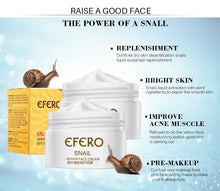 Load image into Gallery viewer, EFERO Anti Aging Snail Essence Face Cream Whitening Snail Cream Serum