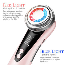 Load image into Gallery viewer, EMS Facial Massager LED light therapy Sonic Vibration Wrinkle Removal