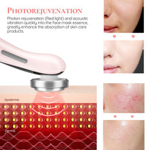 Load image into Gallery viewer, EMS Facial Massager LED light therapy Sonic Vibration Wrinkle Removal