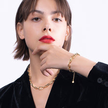 Load image into Gallery viewer, Geometric Bracelet For Women Gold Color Goth Bracelet Party