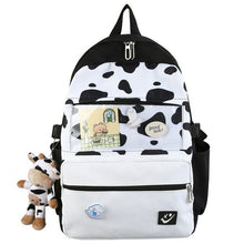 Load image into Gallery viewer, ESTUAQUEEN Canvas Backpack Trend Women Checkerboard Wear Daypack
