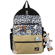 Load image into Gallery viewer, ESTUAQUEEN Canvas Backpack Trend Women Checkerboard Wear Daypack