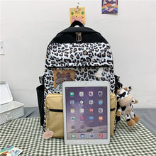 Load image into Gallery viewer, ESTUAQUEEN Canvas Backpack Trend Women Checkerboard Wear Daypack