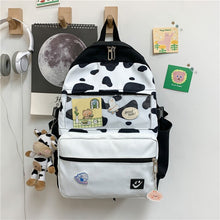 Load image into Gallery viewer, ESTUAQUEEN Canvas Backpack Trend Women Checkerboard Wear Daypack