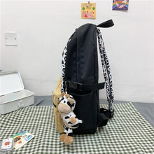 Load image into Gallery viewer, ESTUAQUEEN Canvas Backpack Trend Women Checkerboard Wear Daypack