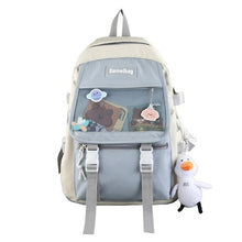 Load image into Gallery viewer, ESTUAQUEEN Kawaii Nylon Women Backpack Fashion Waterproof Rucksack for