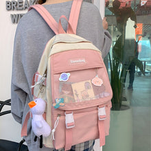 Load image into Gallery viewer, ESTUAQUEEN Kawaii Nylon Women Backpack Fashion Waterproof Rucksack for