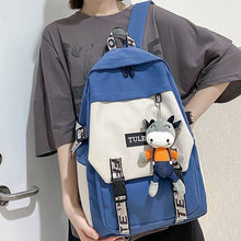 Load image into Gallery viewer, ESTUAQUEEN  Large Capacity Backpacks Waterproof nylon Ring portable