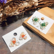 Load image into Gallery viewer, EYER Natural Baroque Freshwater Flower Shape Pearl Earrings Original