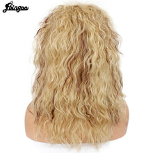 Load image into Gallery viewer, Ebingoo 70s 80s Disco Hallween Rocker Wig Short Curly Golden Blonde