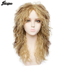 Load image into Gallery viewer, Ebingoo 70s 80s Disco Hallween Rocker Wig Short Curly Golden Blonde