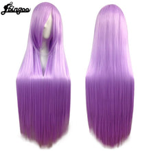Load image into Gallery viewer, Long Staight Cosplay Wig Heat Resistant Synthetic Hair