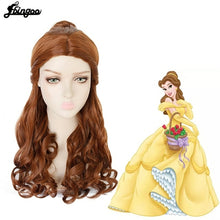 Load image into Gallery viewer, Clip Ponytai+Hair Cap+Beauty And Beast Natural Brown Long