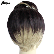 Load image into Gallery viewer, Ebingoo Danganronpa Dangan Ronpa Tanaka Gandamu Black Cosplay Wig Role