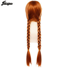Load image into Gallery viewer, Double Braided Blonde Brown Synthetic Cosplay Halloween