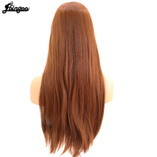 Load image into Gallery viewer, High Temperature Fiber Long Straight 613 Platinum Blonde Wigs
