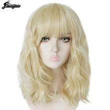 Load image into Gallery viewer, High Temperature Fiber Short Body Wave Bob Pink Black White