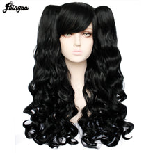 Load image into Gallery viewer, Long Body Wave High Temperature Fiber Brown Pink Black