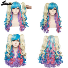 Load image into Gallery viewer, Long Body Wave High Temperature Fiber Brown Pink Black