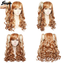 Load image into Gallery viewer, Long Body Wave High Temperature Fiber Brown Pink Black