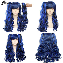Load image into Gallery viewer, Long Body Wave High Temperature Fiber Brown Pink Black