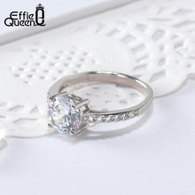 Load image into Gallery viewer, Queen Real 925 Sterling Silver Wedding Rings for Women AAAA