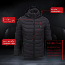 Load image into Gallery viewer, Eight Areas Heating Smart Heating Clothing Winter Light Thin Heating
