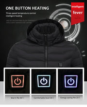 Load image into Gallery viewer, Eight Areas Heating Smart Heating Clothing Winter Light Thin Heating