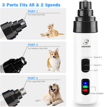 Load image into Gallery viewer, Electric Dog Nail Clippers For Dog Nail Grinders Rechargeable Usb