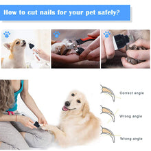 Load image into Gallery viewer, Electric Dog Nail Clippers For Dog Nail Grinders Rechargeable Usb