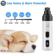 Load image into Gallery viewer, Electric Dog Nail Clippers For Dog Nail Grinders Rechargeable Usb
