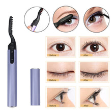 Load image into Gallery viewer, Electric Heated Eyelash Curler Pen Makeup Cosmetic Perfect Big Eyes