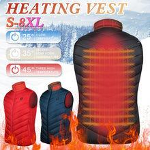 Load image into Gallery viewer, Electric Heated Vest Heating Waistcoat USB Thermal Warm Cloth Feather