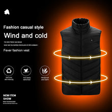 Load image into Gallery viewer, Electric Heated Vest Heating Waistcoat USB Thermal Warm Cloth Feather