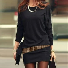 Load image into Gallery viewer, Elegant Bag Hip Plaid Dress Autumn Office Fashion White/Black