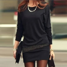 Load image into Gallery viewer, Elegant Bag Hip Plaid Dress Autumn Office Fashion White/Black
