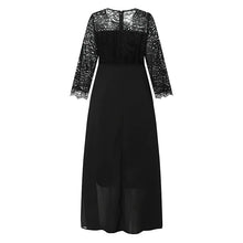 Load image into Gallery viewer, Elegant Black Lace Plus Size Low and High Cocktail Dress Women