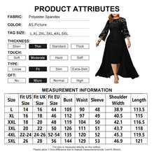 Load image into Gallery viewer, Elegant Black Lace Plus Size Low and High Cocktail Dress Women
