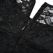 Load image into Gallery viewer, Elegant Black Lace Plus Size Low and High Cocktail Dress Women