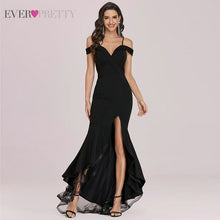 Load image into Gallery viewer, Elegant Evening Dresses Long Luxury Pretty Ruffles V Neck
