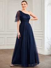 Load image into Gallery viewer, Elegant Evening Dresses One Shoulder Ruffles