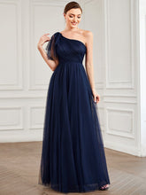 Load image into Gallery viewer, Elegant Evening Dresses One Shoulder Ruffles